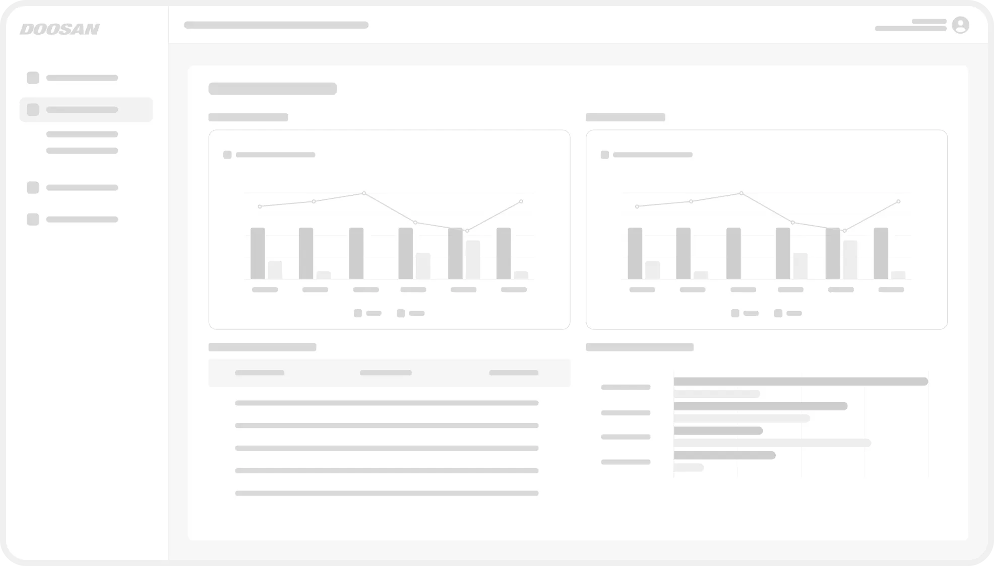 두산AI관리도구 와이어프레임